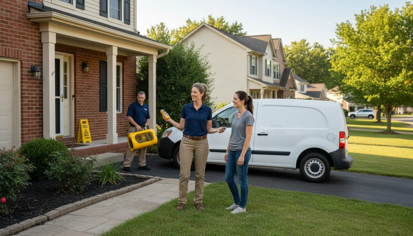 Residential water damage restoration in Robbinsville, NC